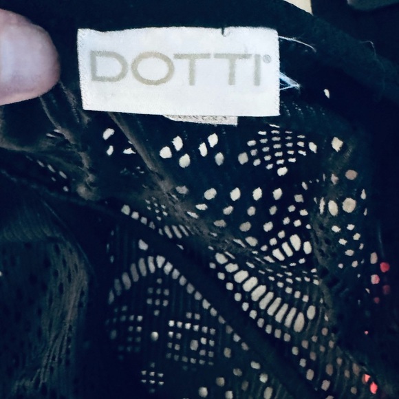 Dotti Women's Laser-Cutout V-Neck Kimono Cover-Up - Picture 8 of 8